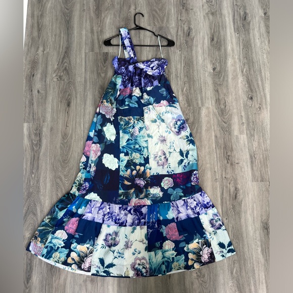 Anthropologie Maeve One Shoulder Maxi Dress - Picture 2 of 8